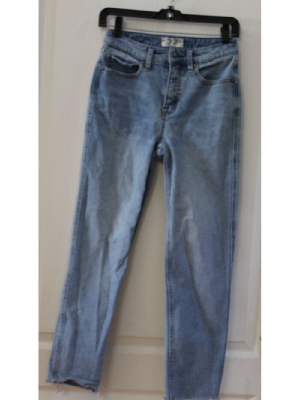 We The Free CRVY Medium Wash High-Rise Straight Leg Jeans - Size 27